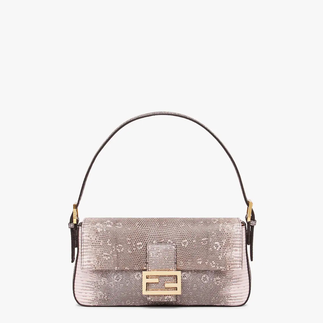Pink lizard leather Re-Edition bag - 1
