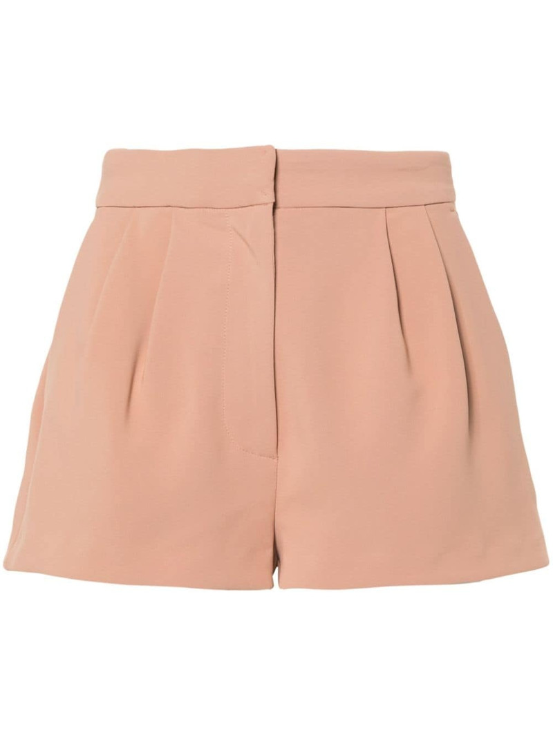logo-patch crepe shorts 1