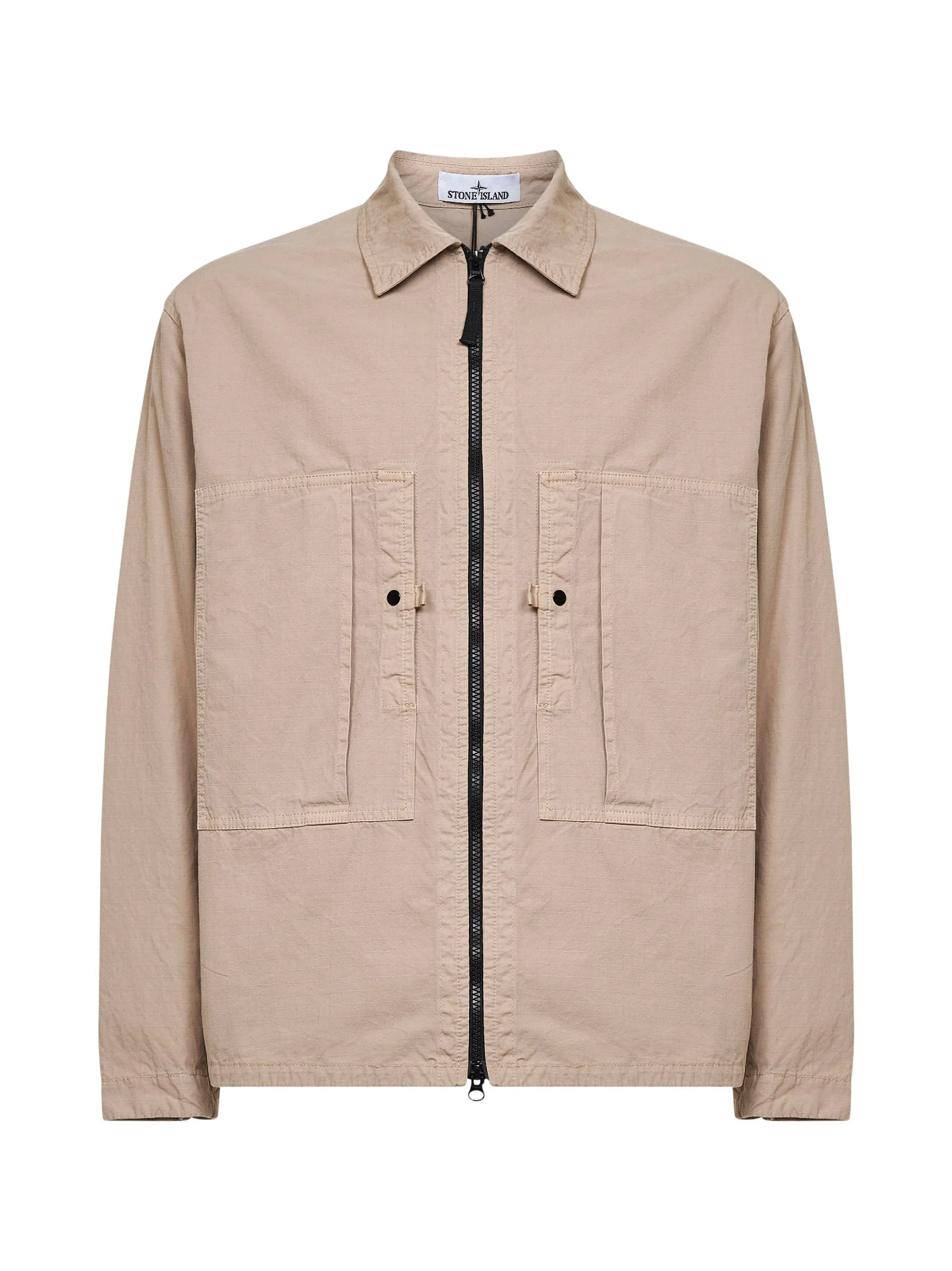 Desert mercerized organic cotton ripstop overshirt - 1