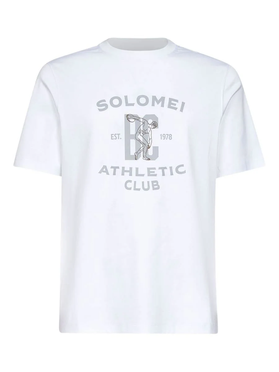 Brunello Cucinelli Printed Cotton T-Shirt - 1