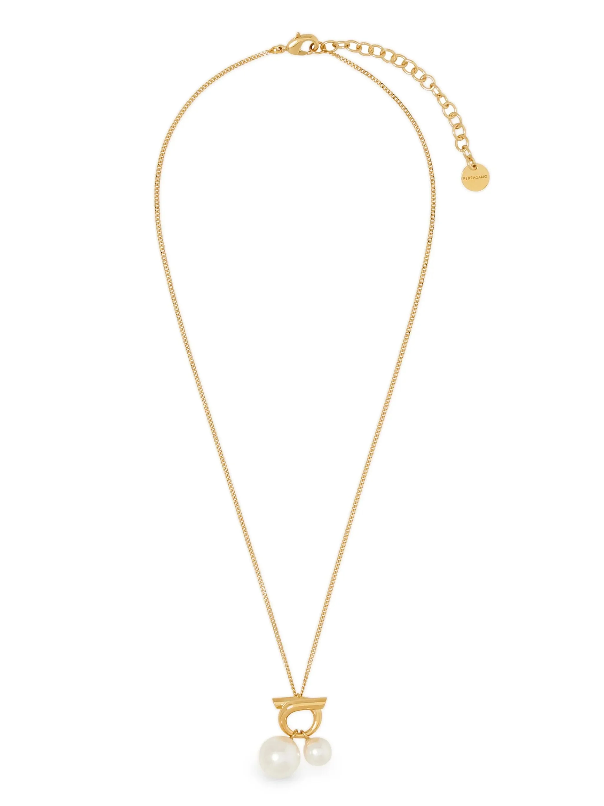 Ferragamo Double Pearl Necklace - 1