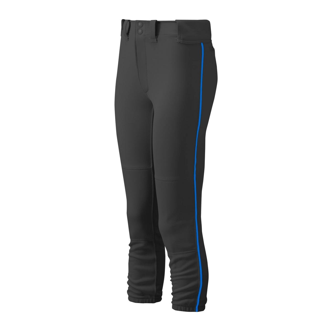 Youth Girl's Belted Piped Softball Pant - 1