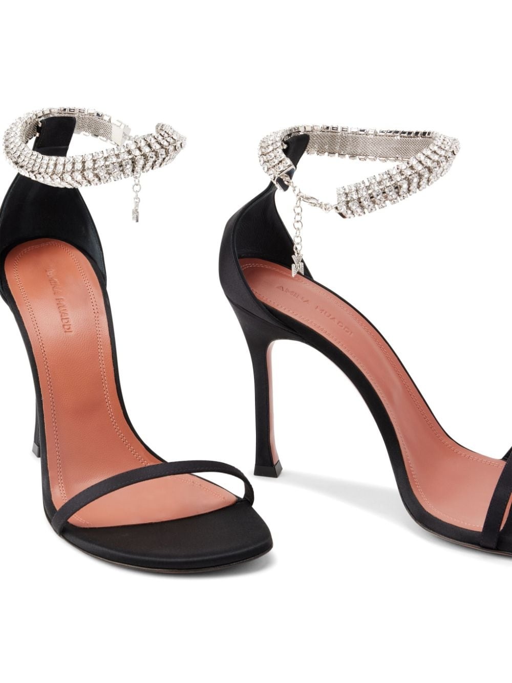 Iman 105mm satin sandals - 4