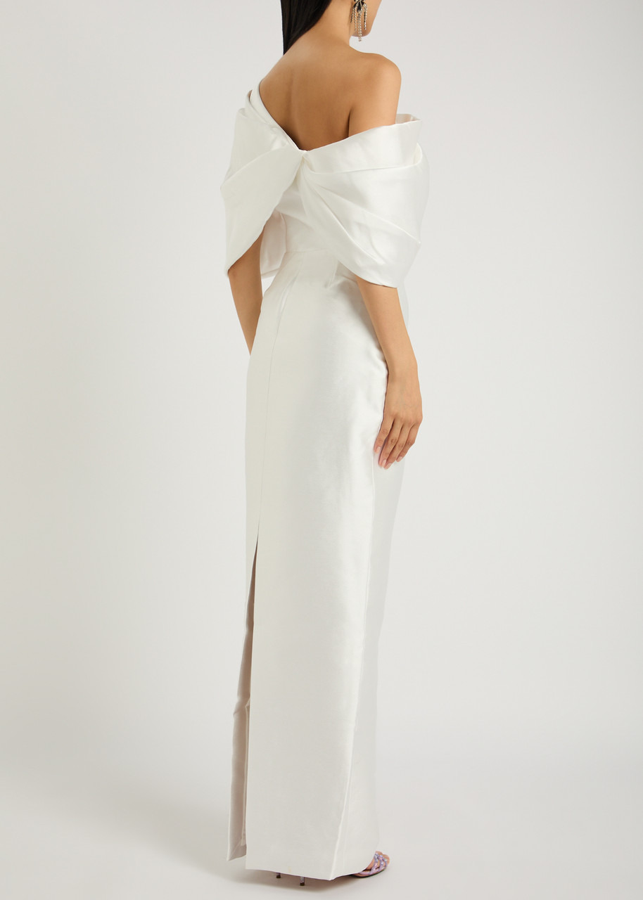 Solace London Davina One-shoulder Faille Gown - 3