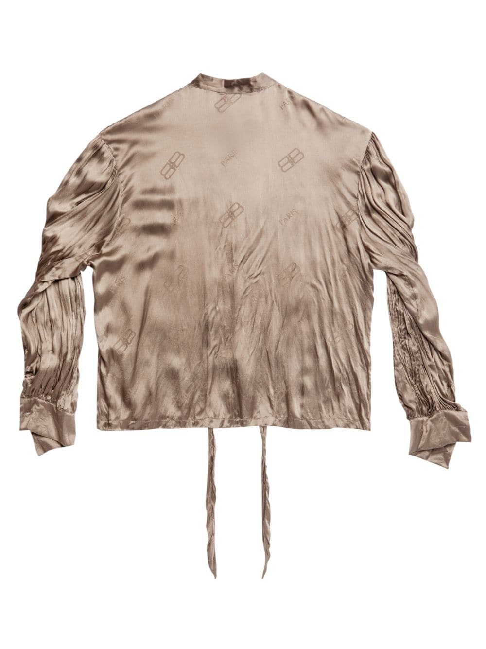 BB logo-print silk shirt - 6