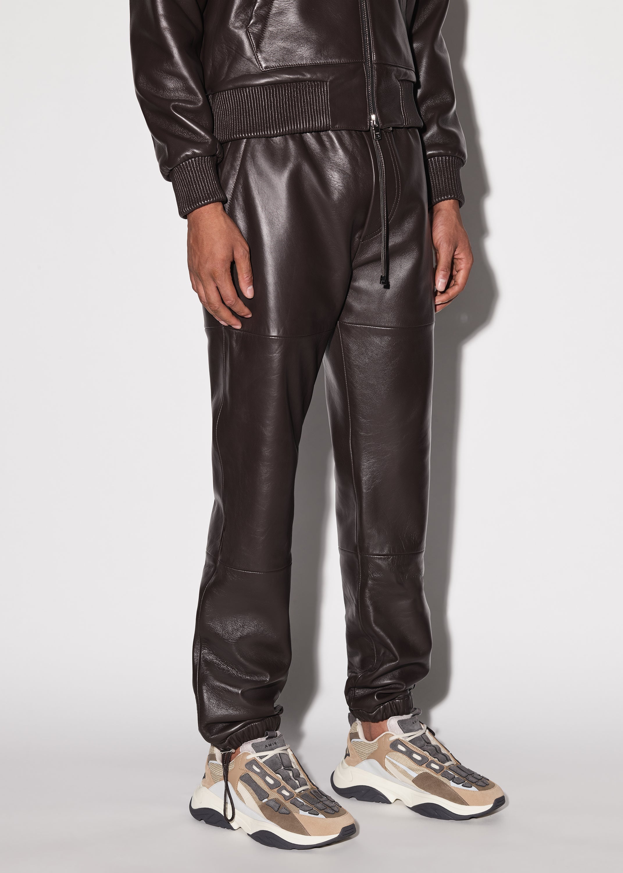 LEATHER JOGGER - 3