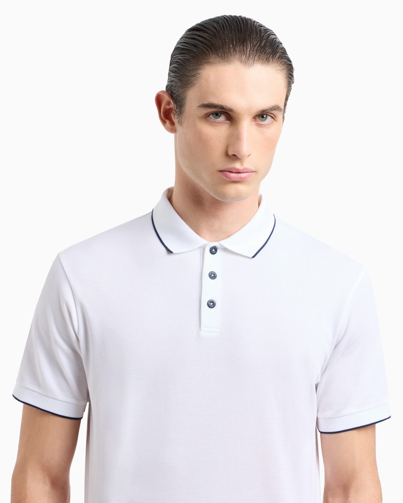 Piqué polo shirt in lisle cotton yarn - 5