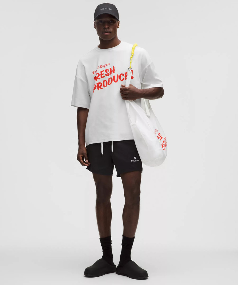 Stretch Cotton-Blend Oversized Fresh Produce T-Shirt *Erewhon 7