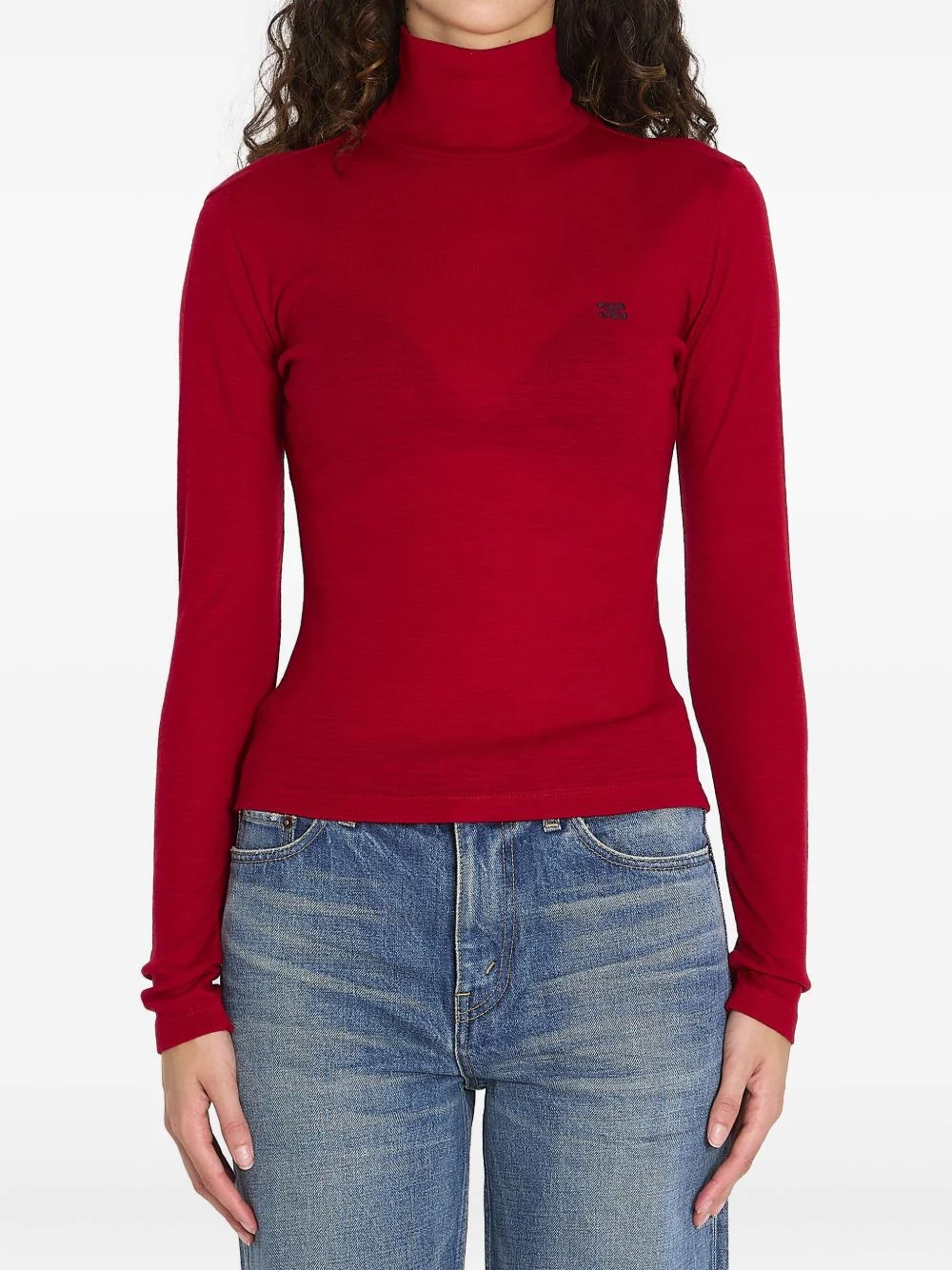 Celine Women Triomphe Wool Blend Top - 1
