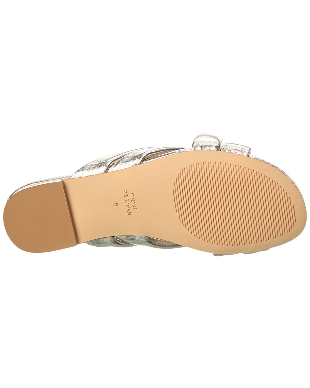 Stuart Weitzman Crossover Leather Slide - 4