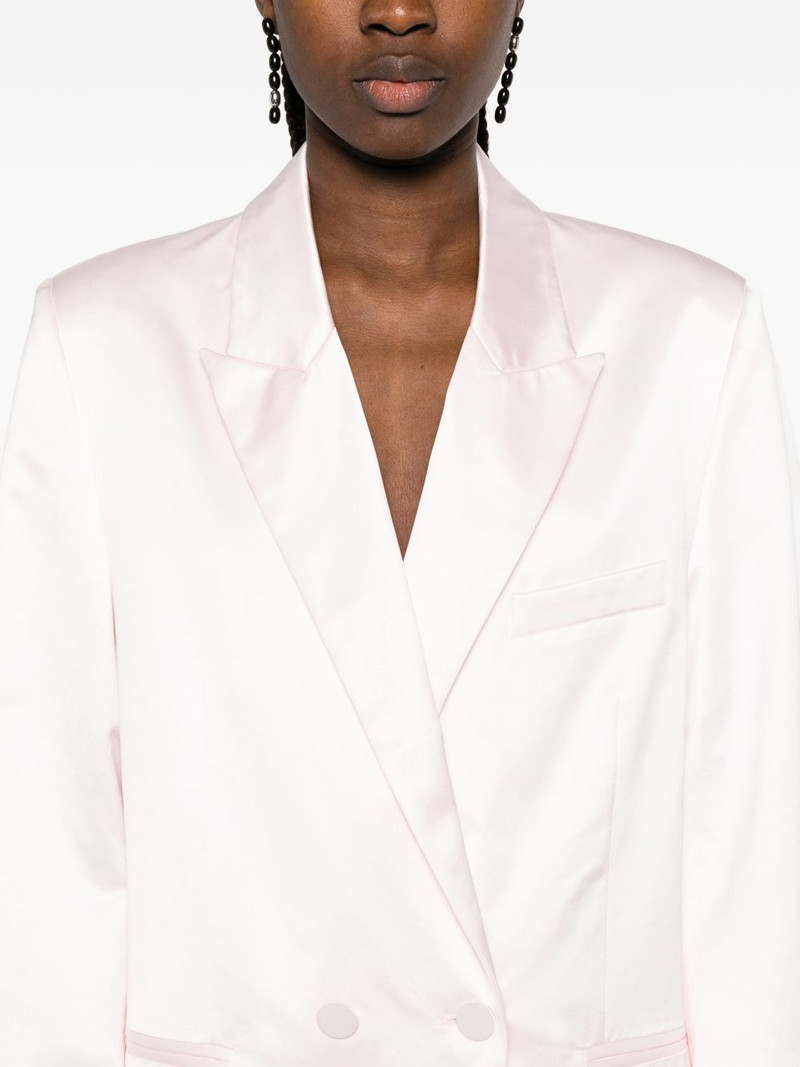 double-breasted satin-finish jacket 5