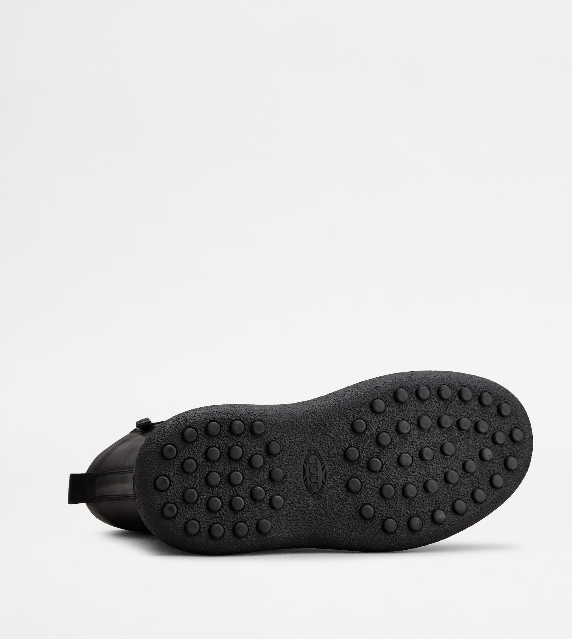 TOD'S W. G. LACE-UP ANKLE BOOTS IN LEATHER - BLACK - 5