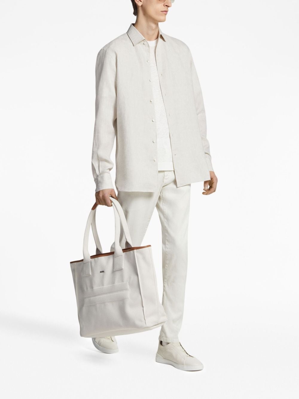 long-sleeve linen shirt - 2