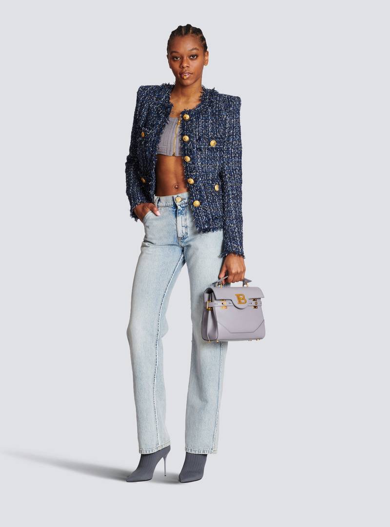 Balmain Cotton wide-leg jeans outlook