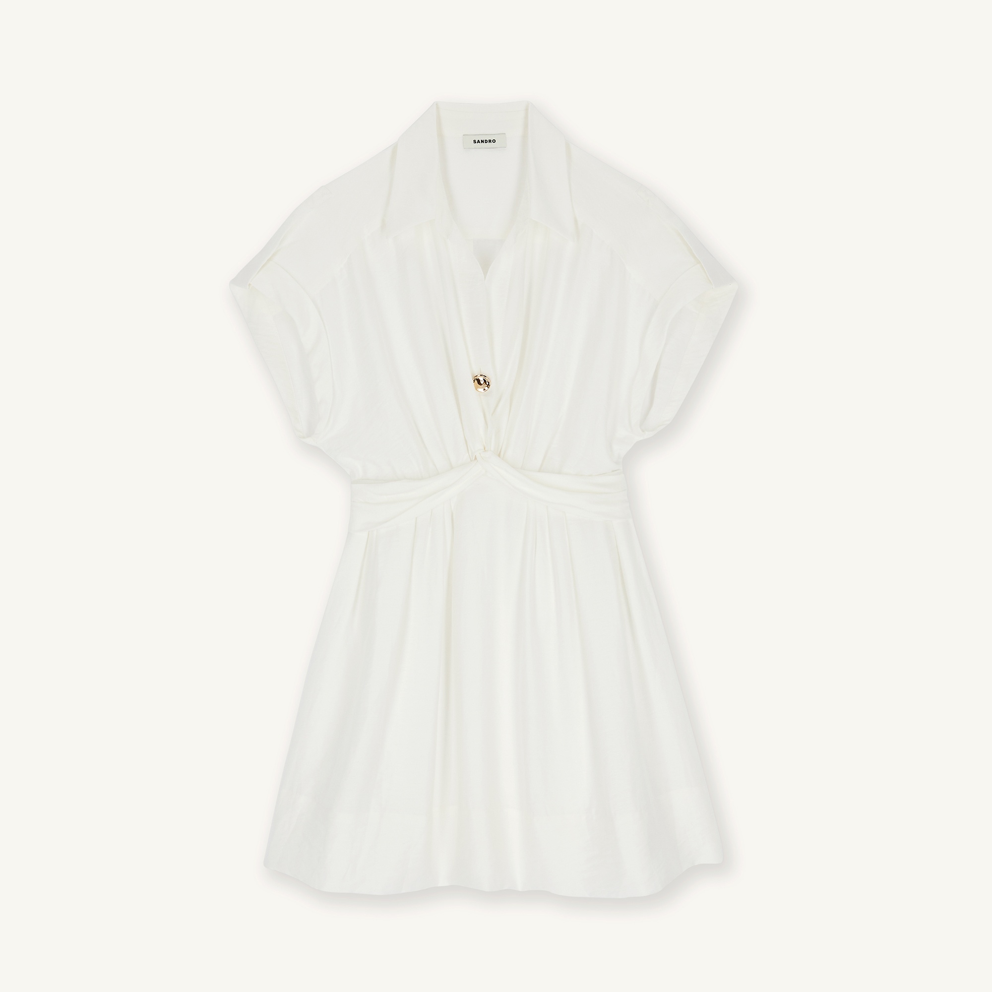 Short linen dress - 1