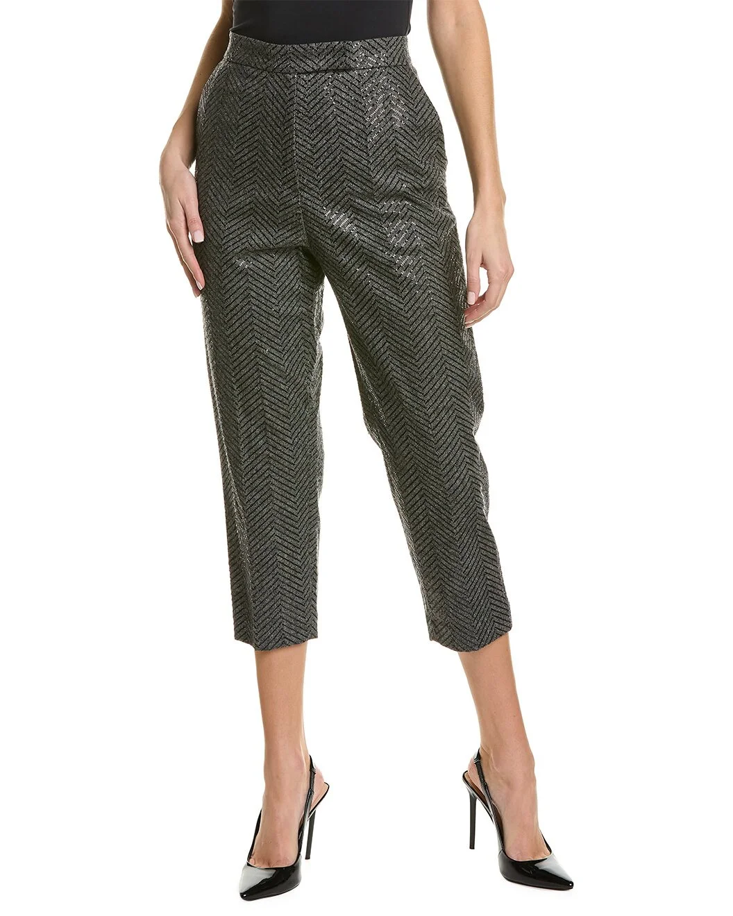 Brunello Cucinelli Sequin Wool & Cashmere-Blend Pant - 1
