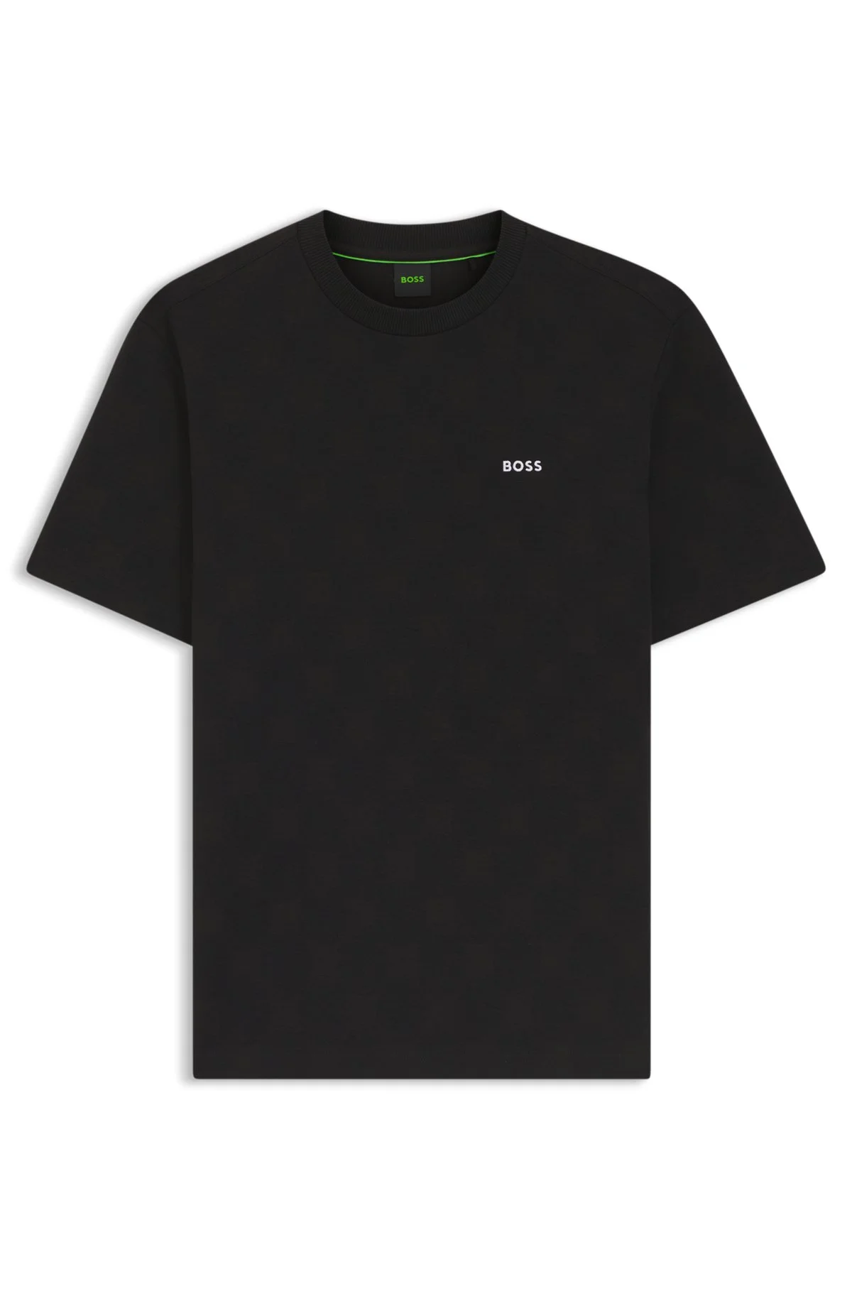 COTTON-BLEND T-SHIRT WITH TENNIS-BALL JACQUARD - 1