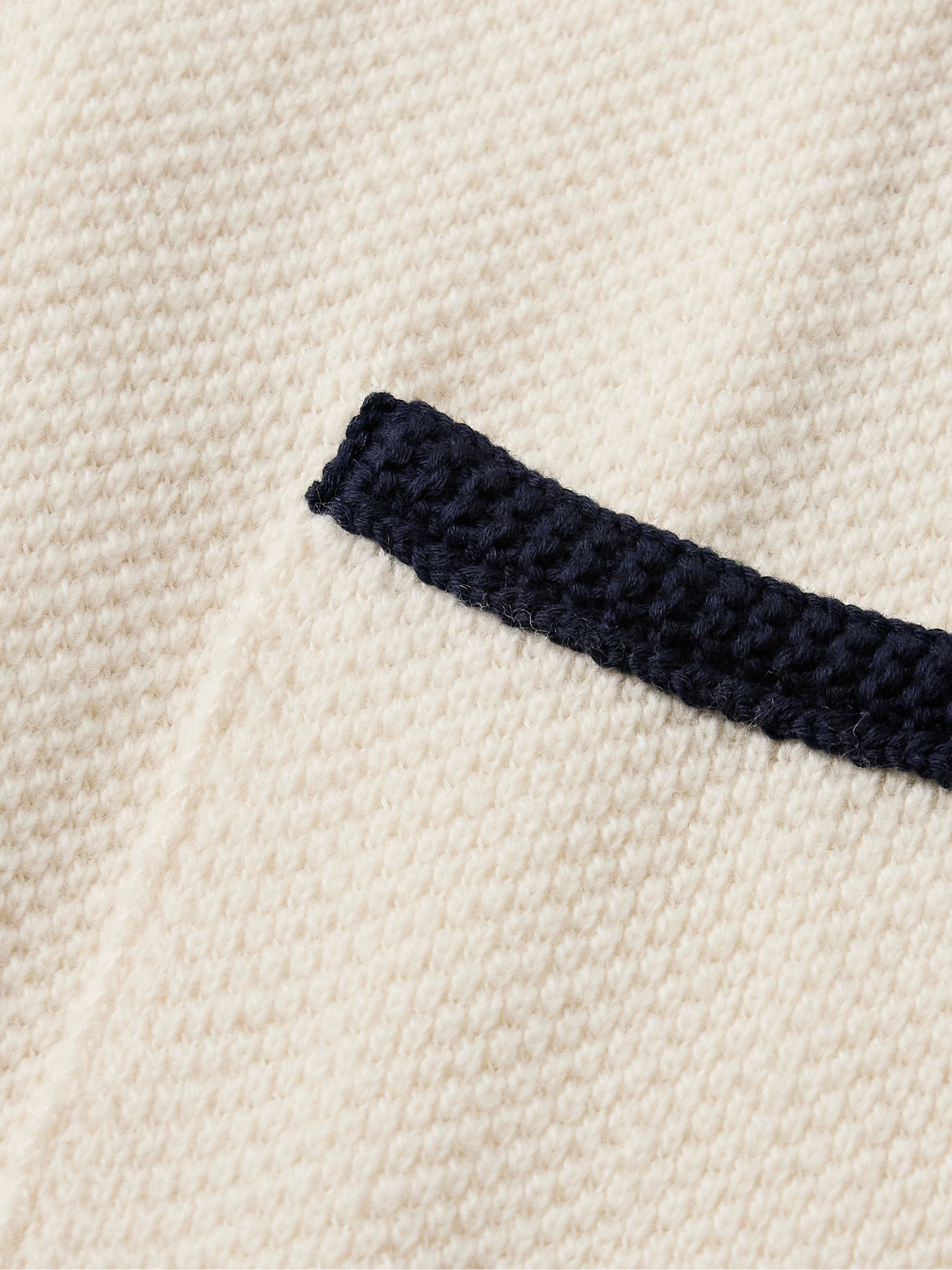 Textured Virgin Wool and Cotton-Blend Cardigan Neutral - 6
