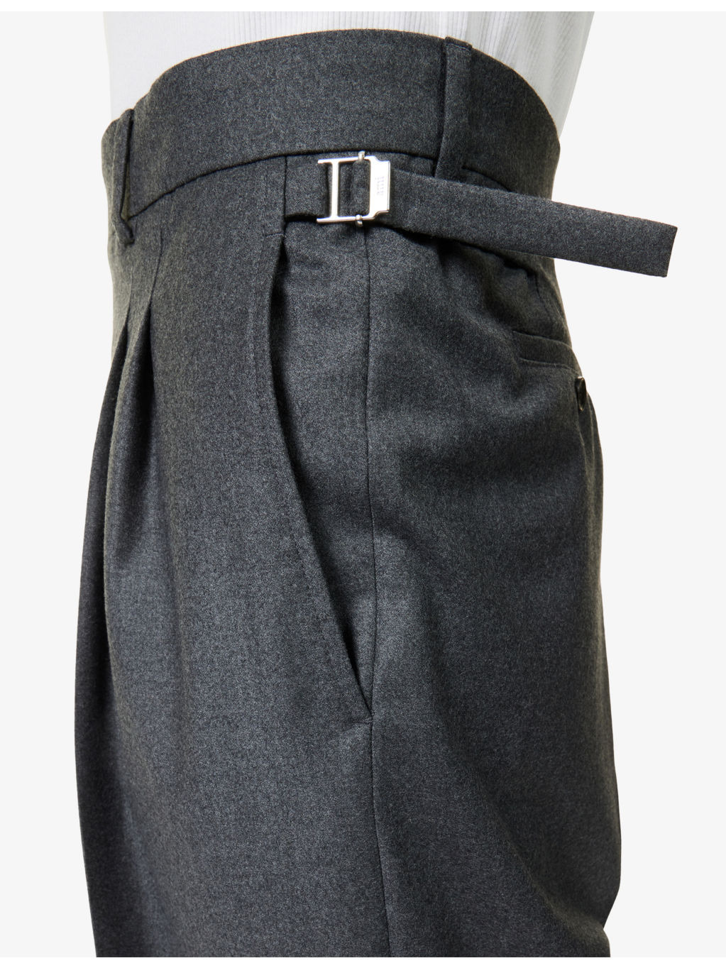 Tailored Wide-Leg Wool Trousers - 5
