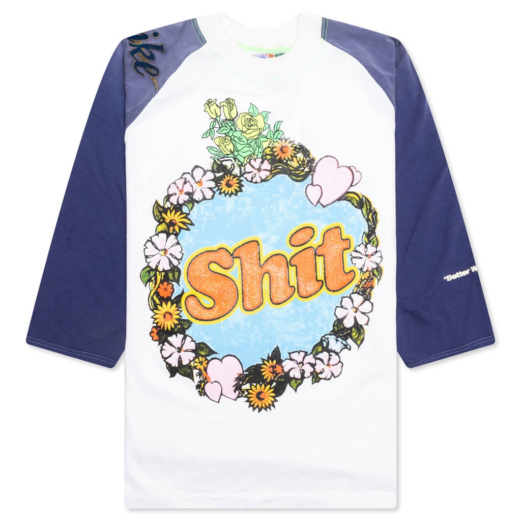 SHIT FUCK RAGLAN TEE SHIRT - MULTI - 1