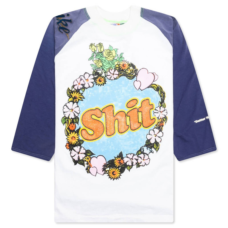SHIT FUCK RAGLAN TEE SHIRT - MULTI 1