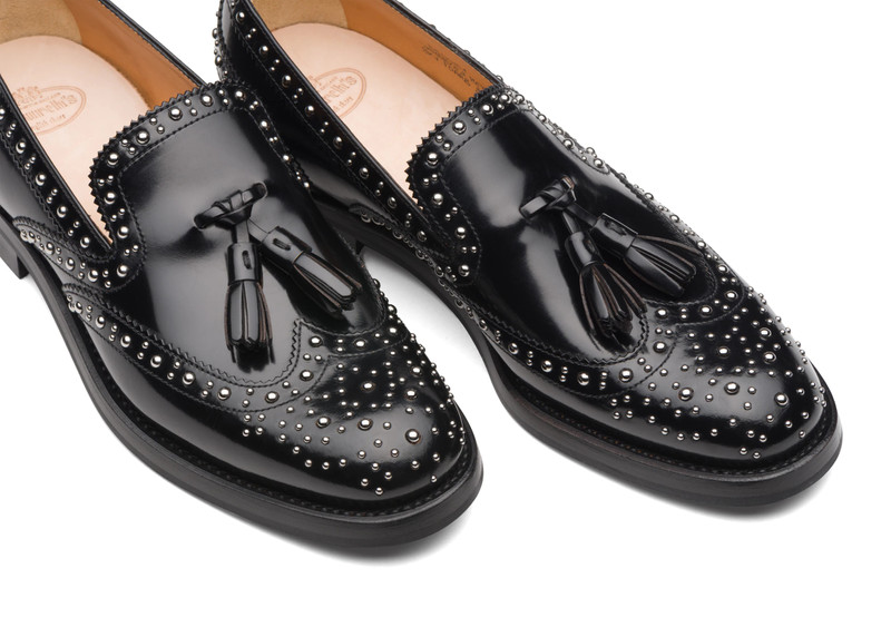 Tamaryn 2 met
Polished Binder Brogue Loafer Stud Black 4