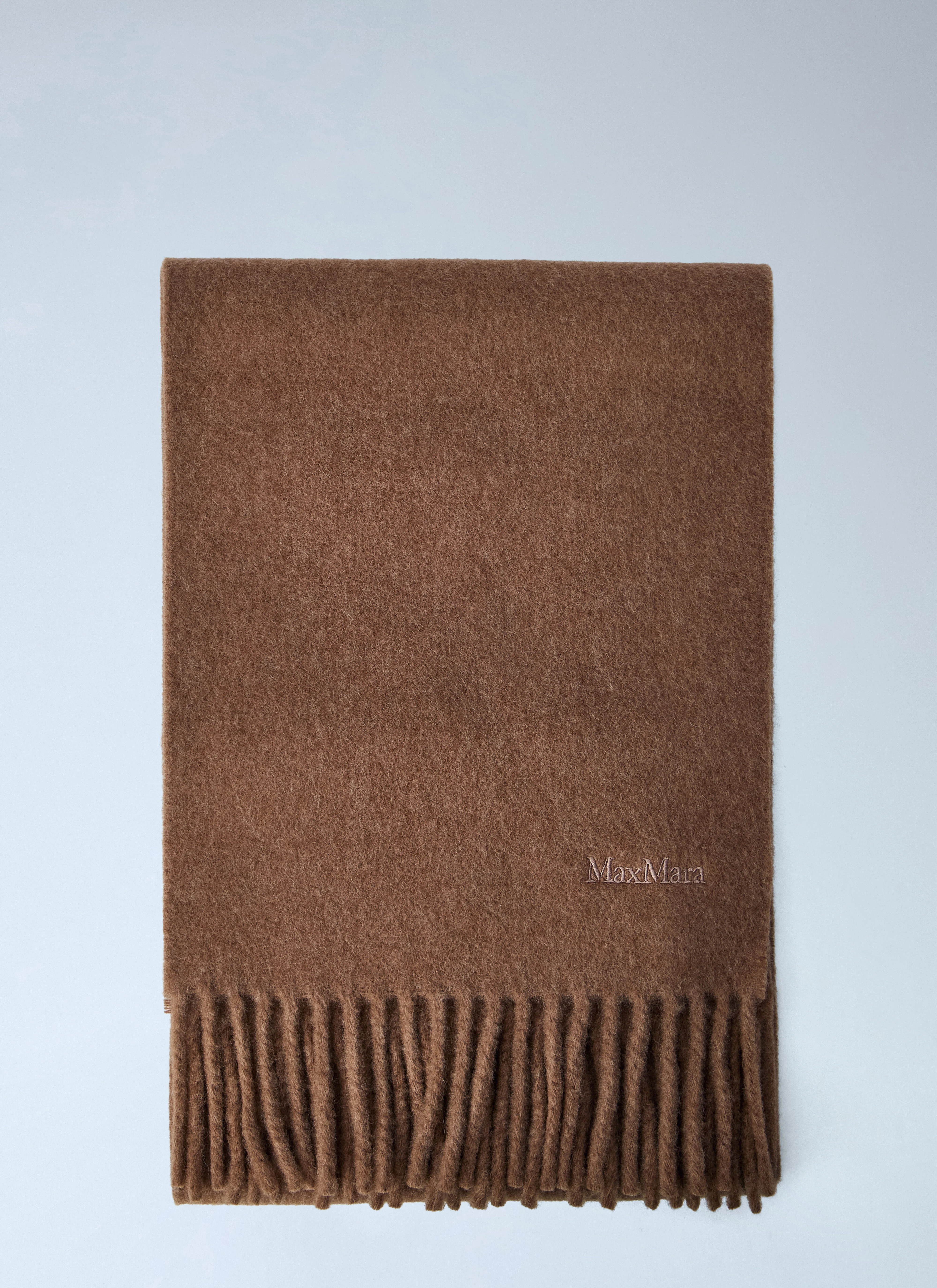 Fringed Wool Scarf - 1