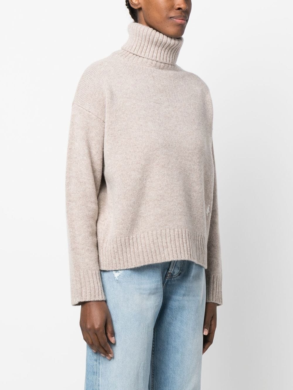 wool roll-neck jumper - 3