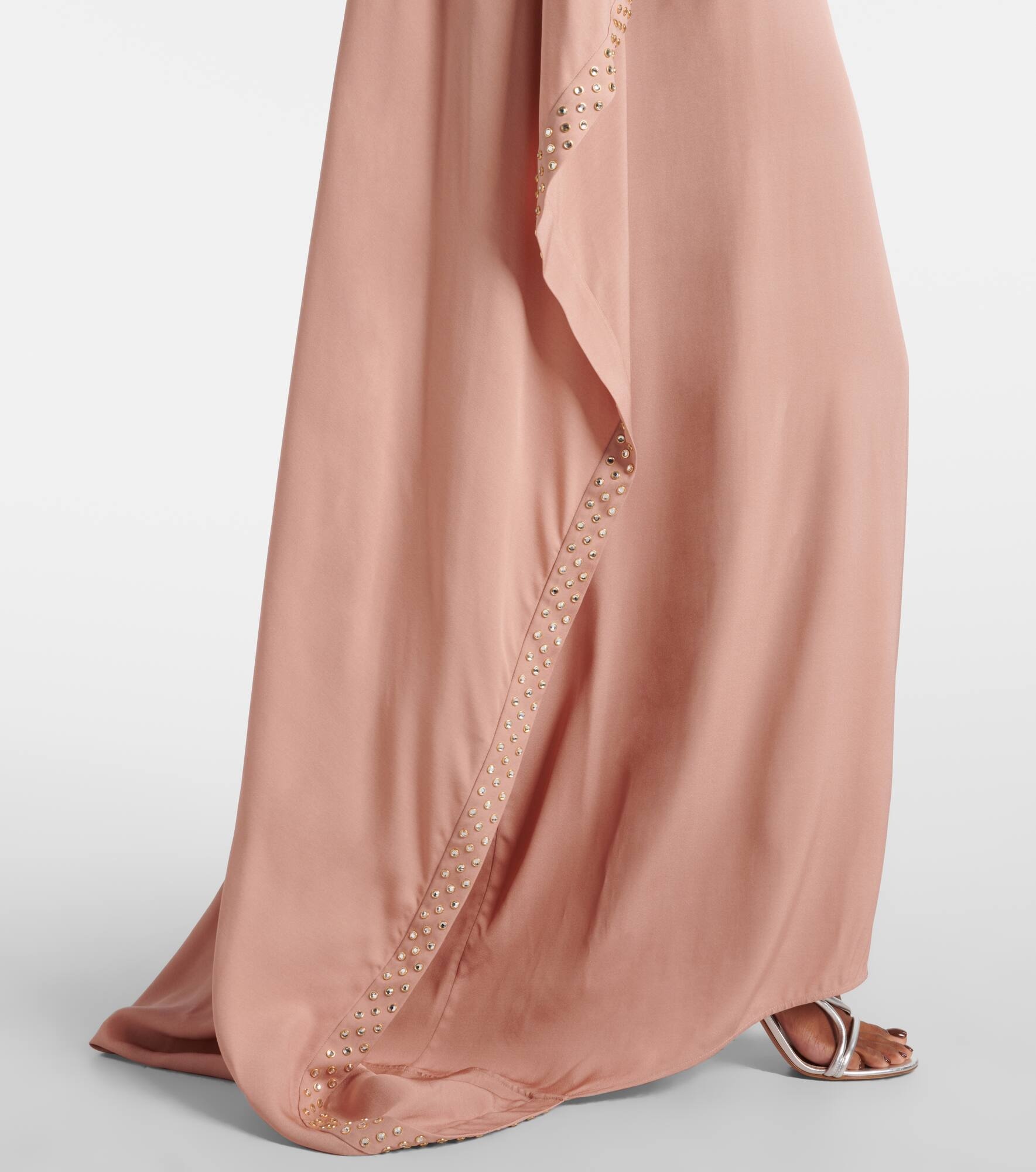 Embellished caped maxi dress - 6