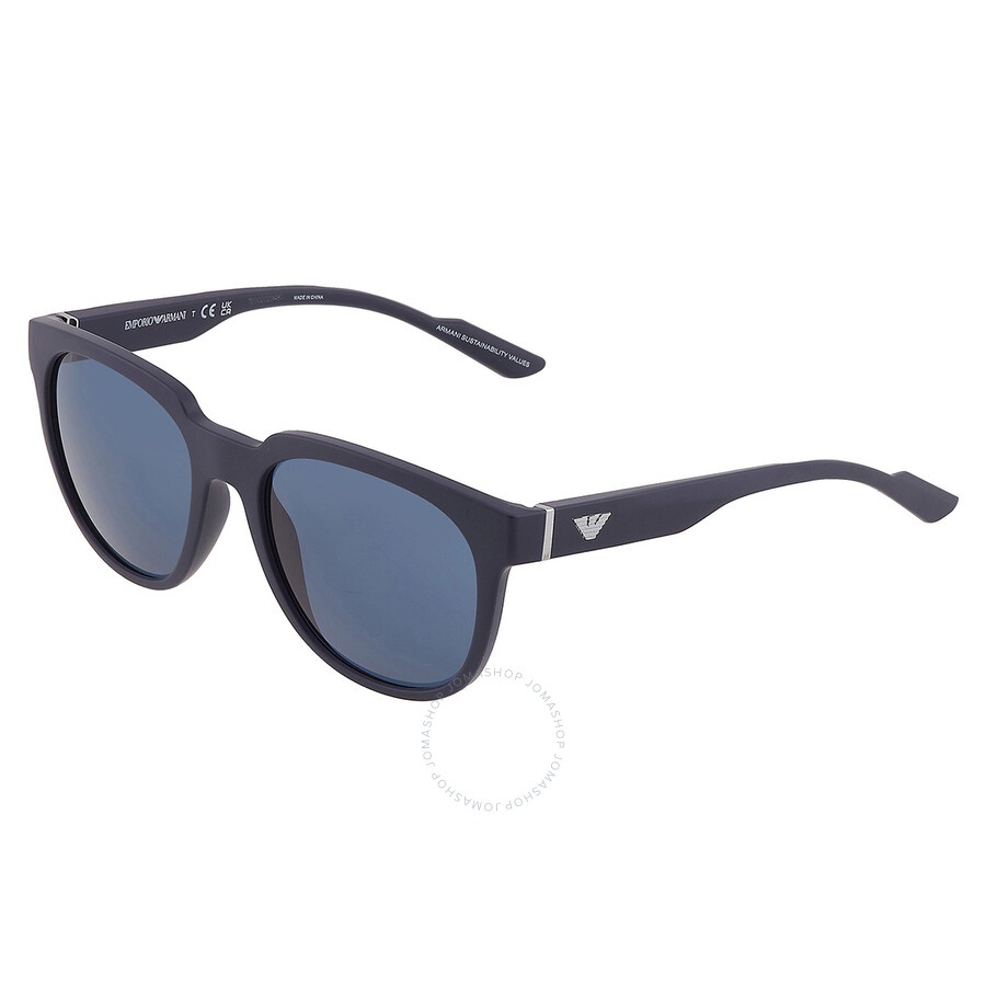 Emporio Armani Blue Oval Men's Sunglasses EA4205 508880 55 - 3