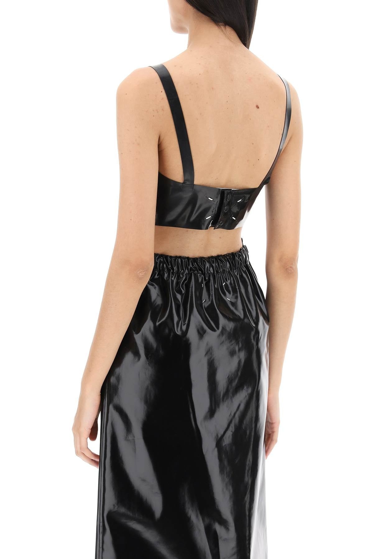 Maison Margiela Latex Top With Bullet Cups Women - 3