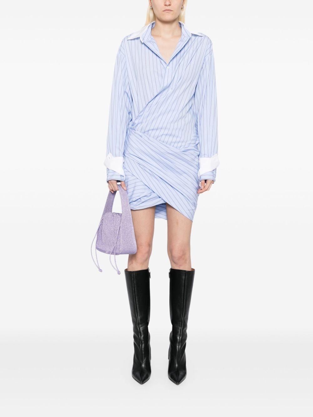 wrap-shirt dress - 2
