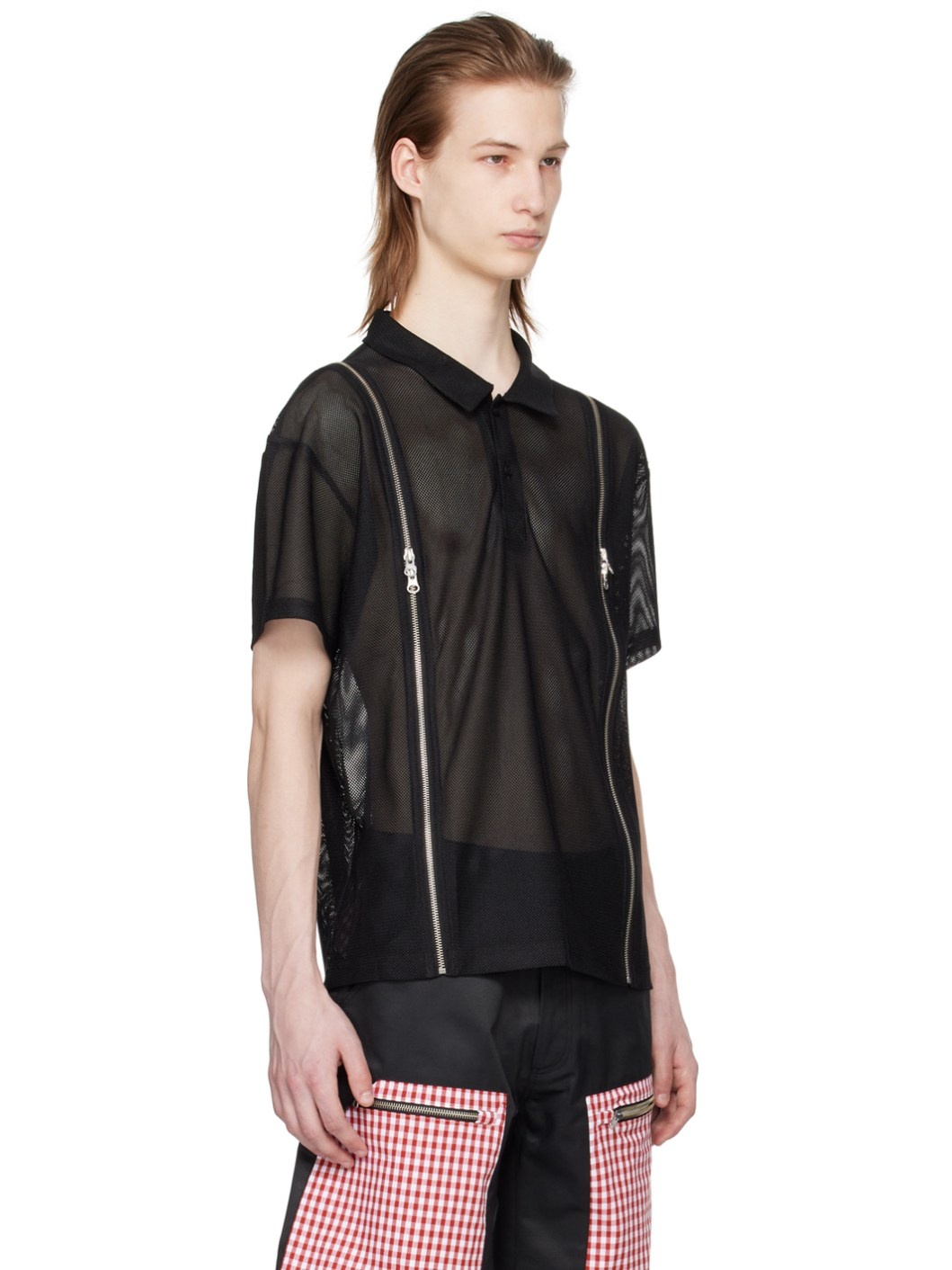 Black Zip Polo - 2