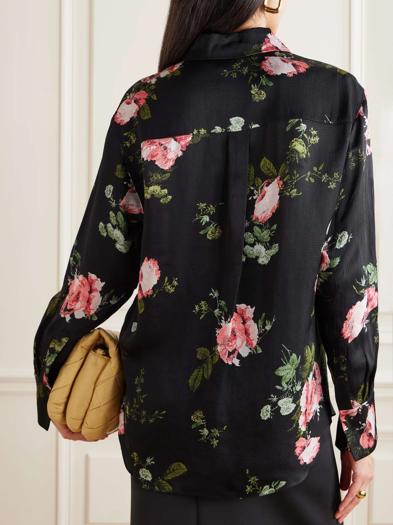 Floral-print seersucker shirt - 4