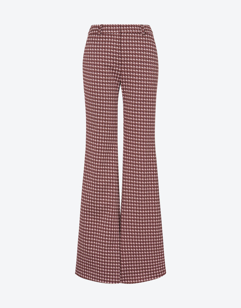 JACQUARD FLARED TROUSERS 1