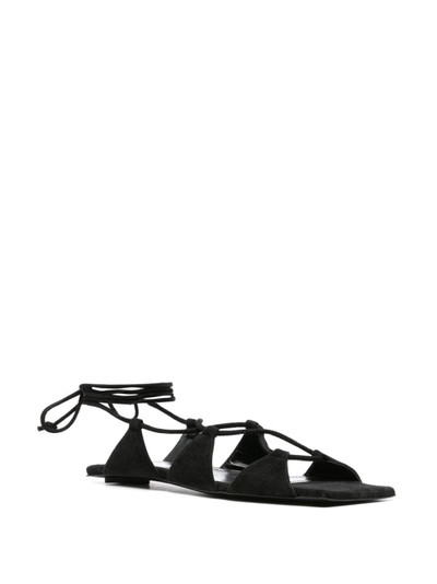 THE ATTICO Renee suede sandals outlook