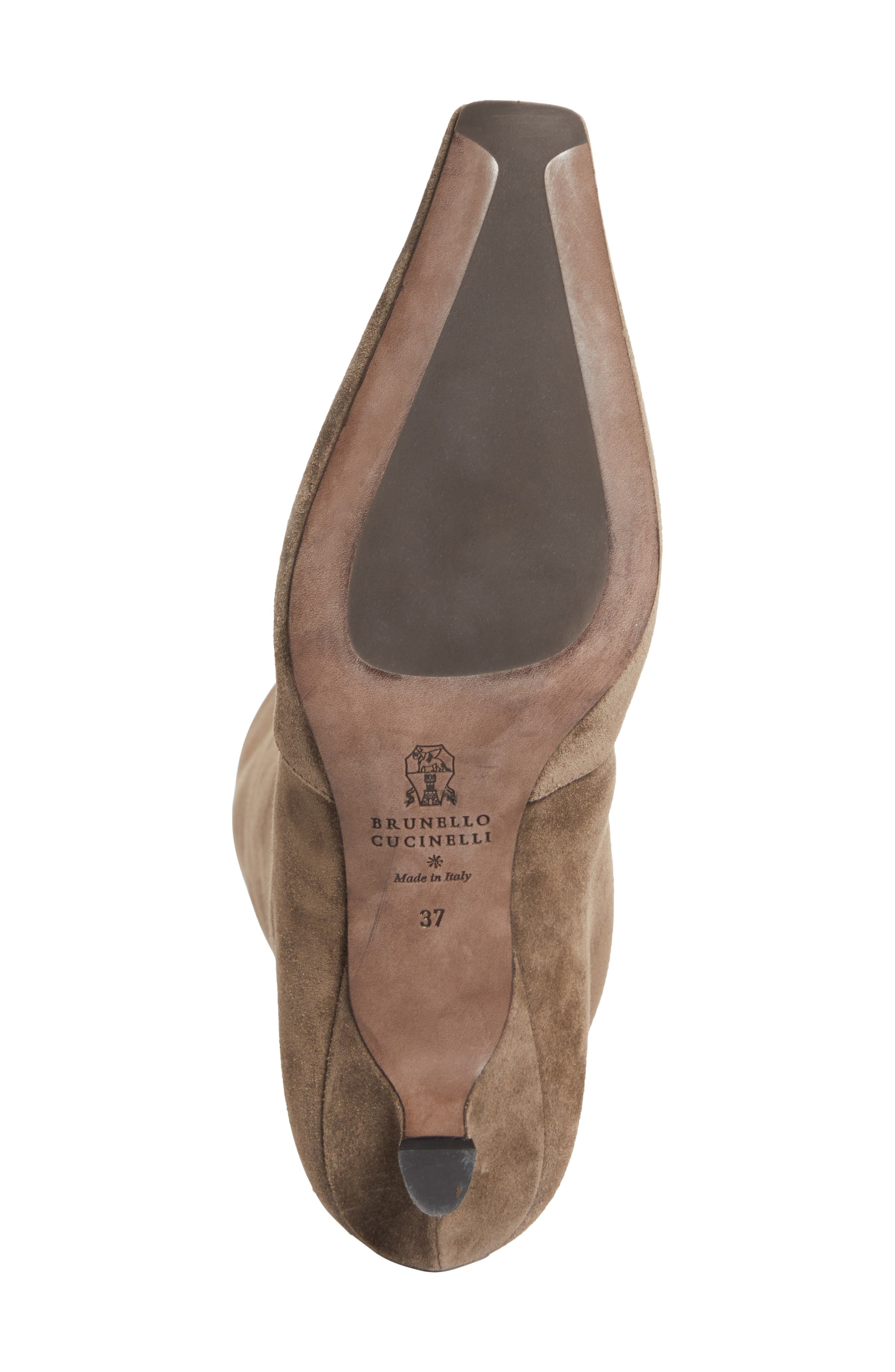 Brunello Cucinelli City Kitten Heel Boot in C8769 Torba at Nordstrom - 6