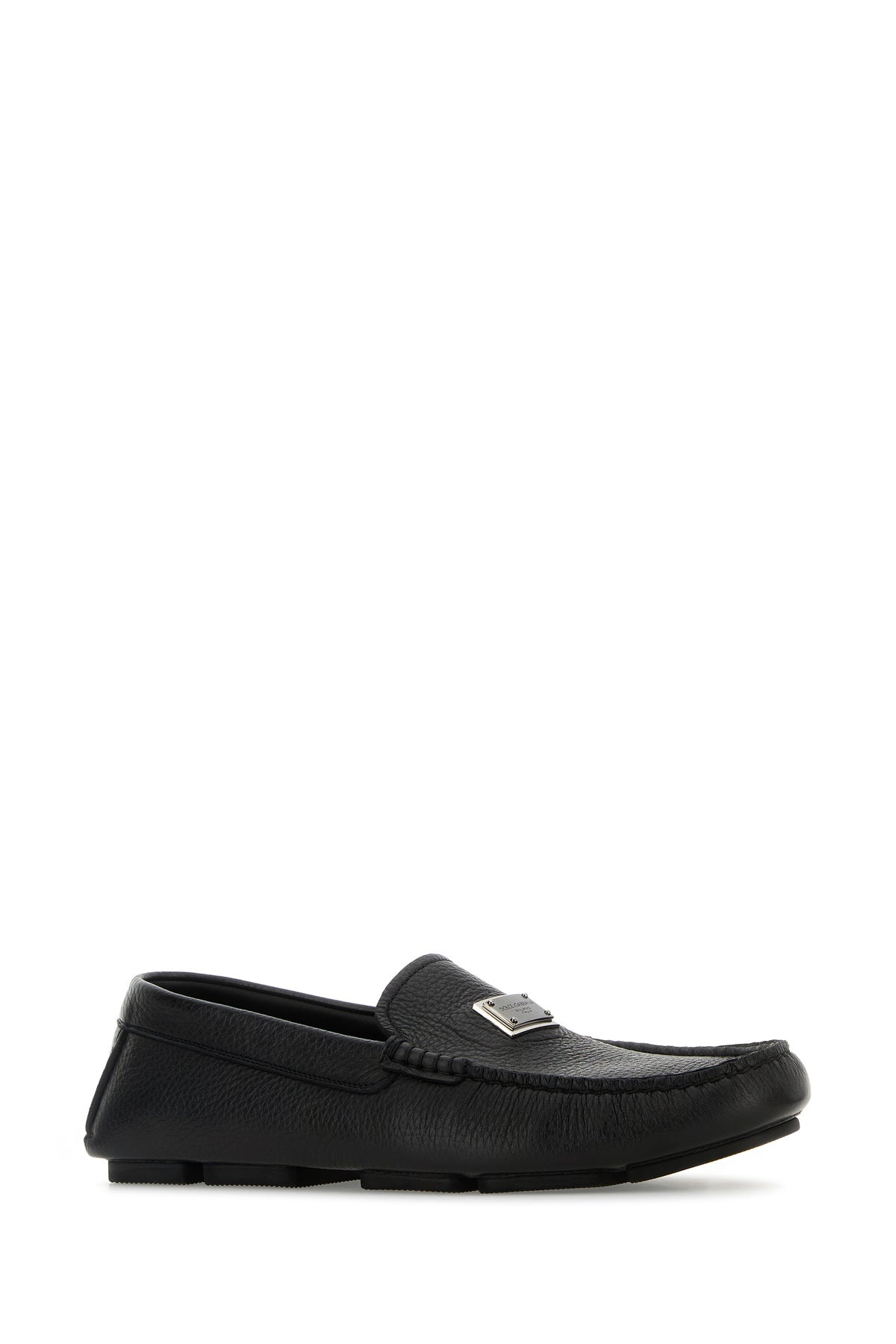 Black leather loafers - 2