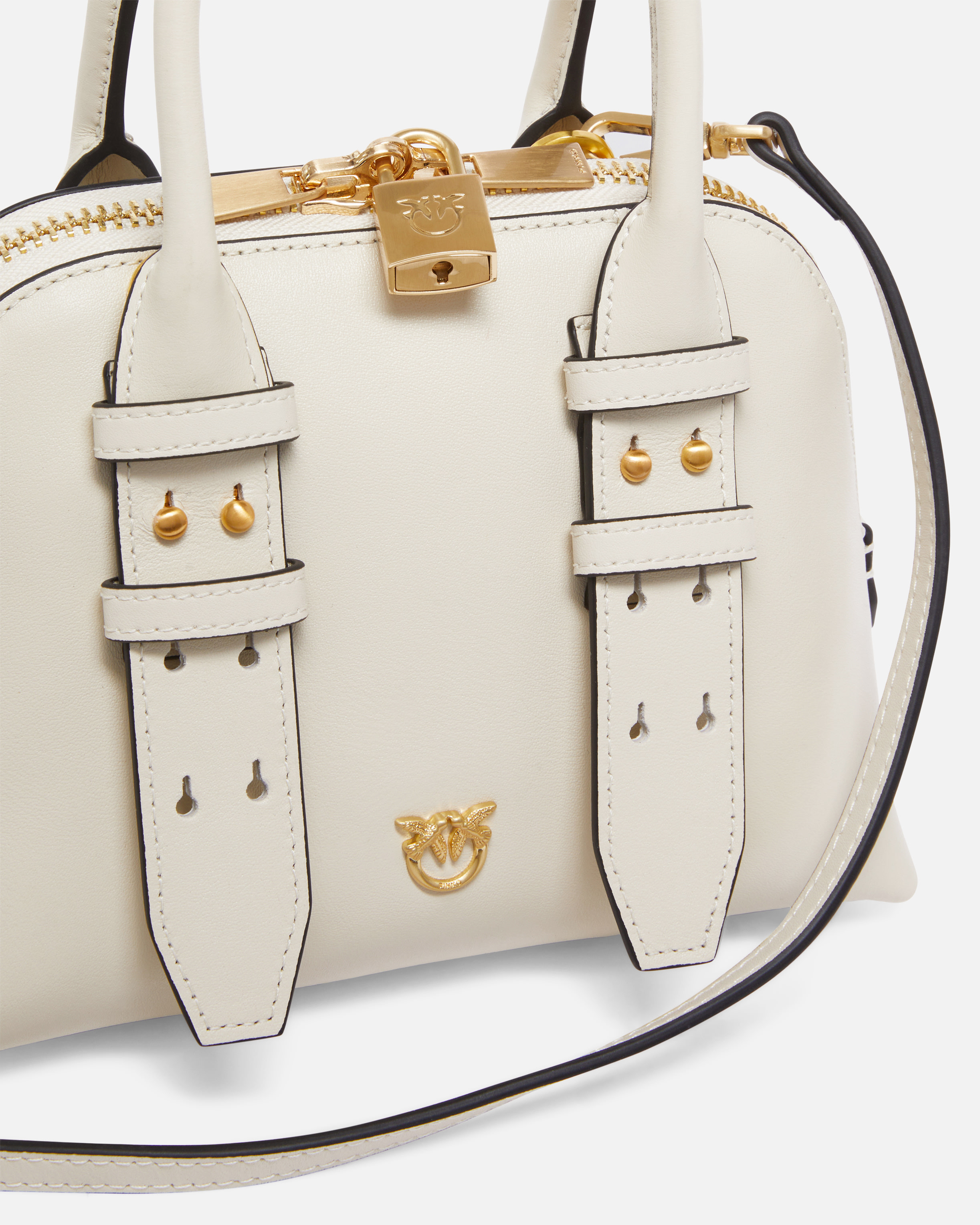 LEATHER MINI ESCAPE BAG BOWLING BAG - 3