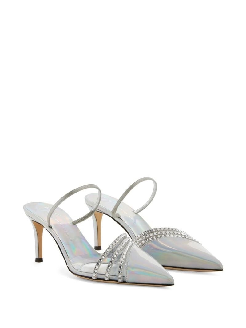 holographic embellished pumps - 2