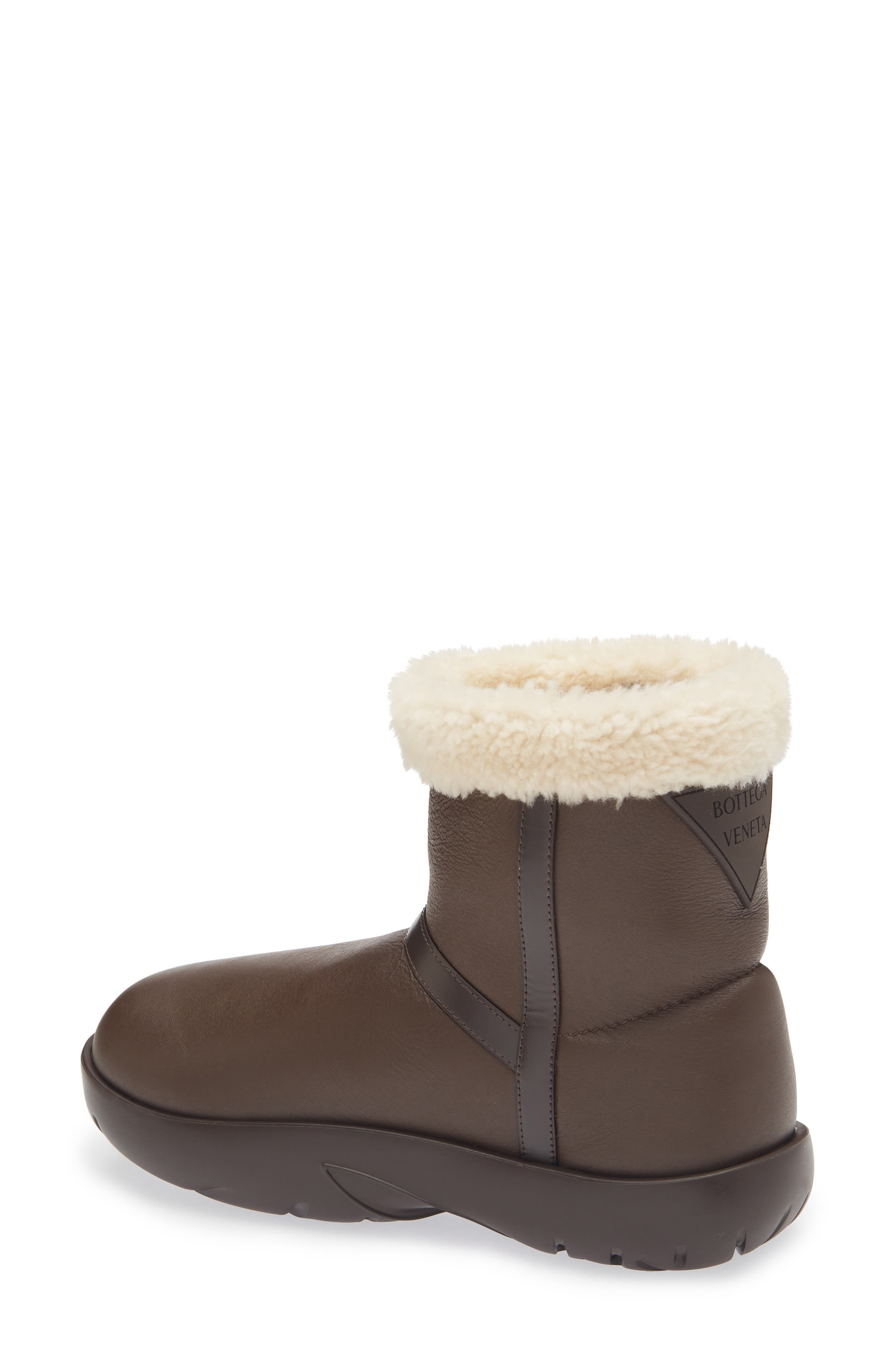Bottega Veneta Snap Genuine Shearling Bootie (Women) in Fondant-White at Nordstrom - 2