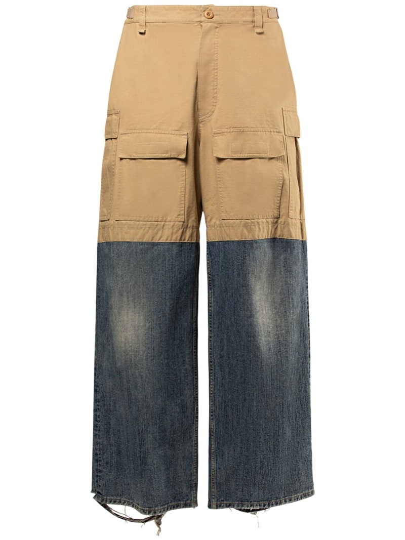 【送料&関税込】Balenciaga Cotton Wide-leg Pant BALENCIAGA Wide-Leg Cotton-Twill Trousers for Men | MR PORTER