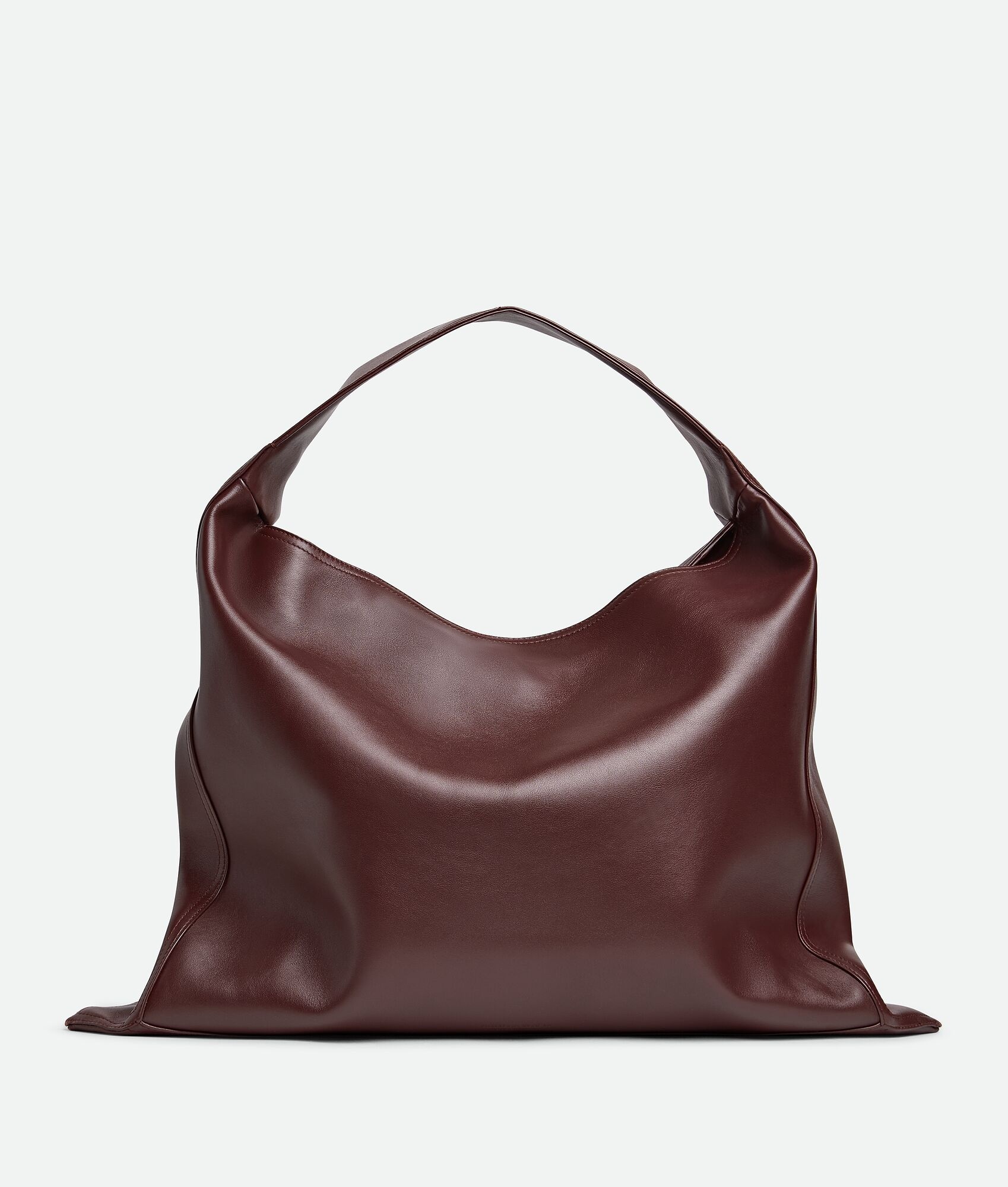 ショルダーバッグ・ポシェット Bottega Veneta Brown Leather Hop Shoulder Bag Bottega Veneta Large Hop | REVERSIBLE