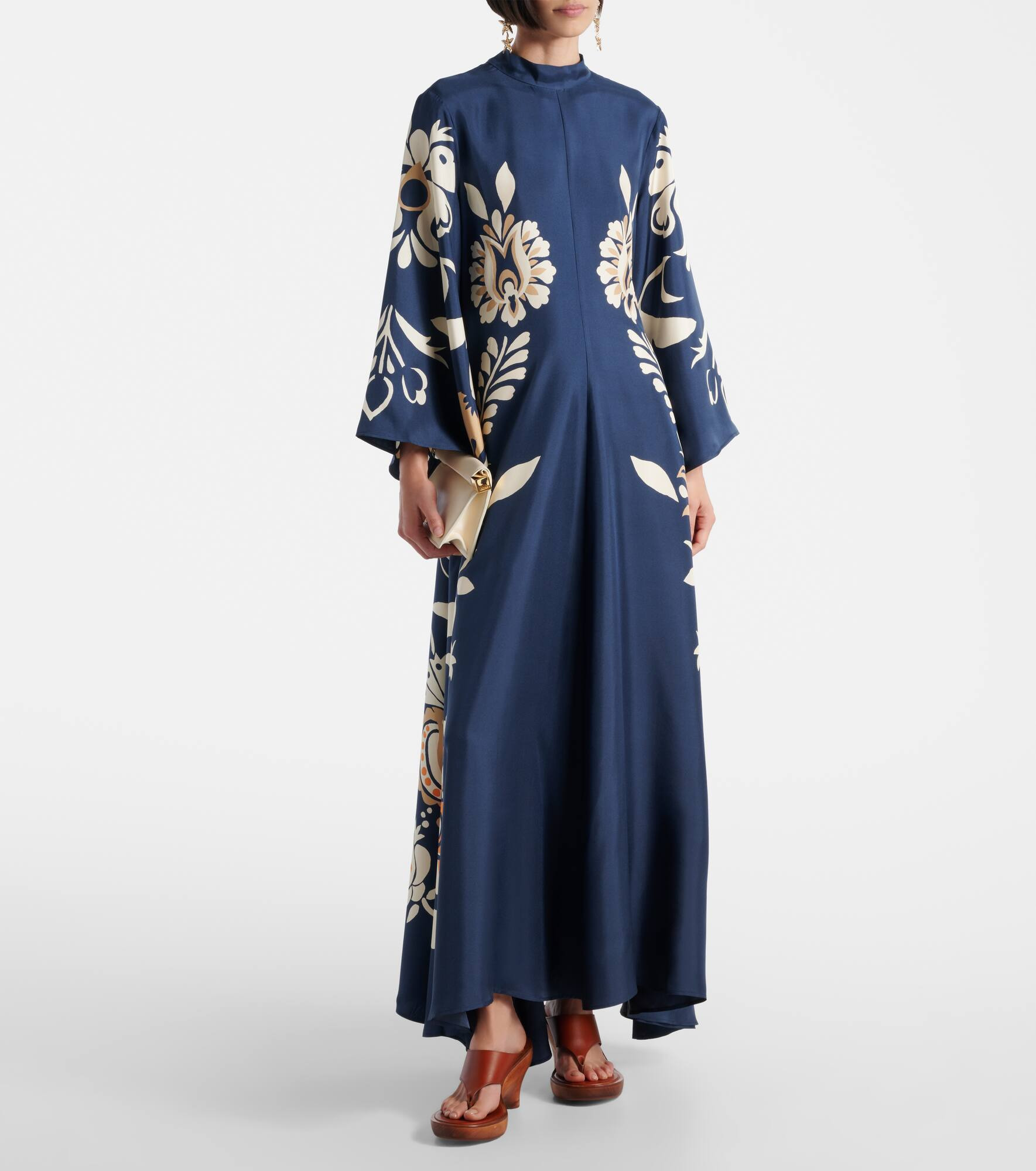 Magnifico floral silk twill maxi dress - 2