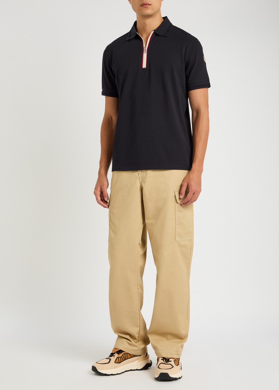 Moncler Half-zip Piqué Cotton Shirt - 4