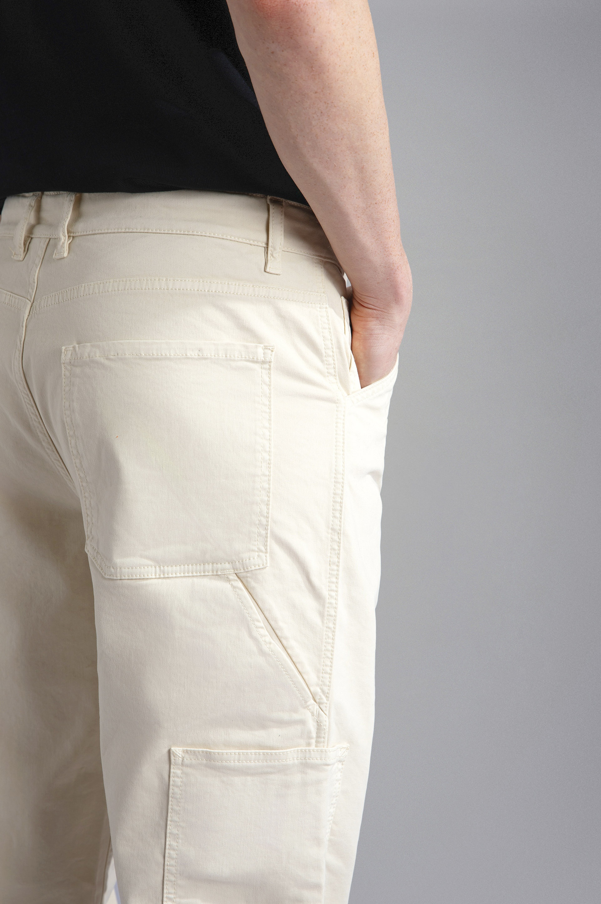 STRETCH COTTON CARPENTER TROUSERS - 4