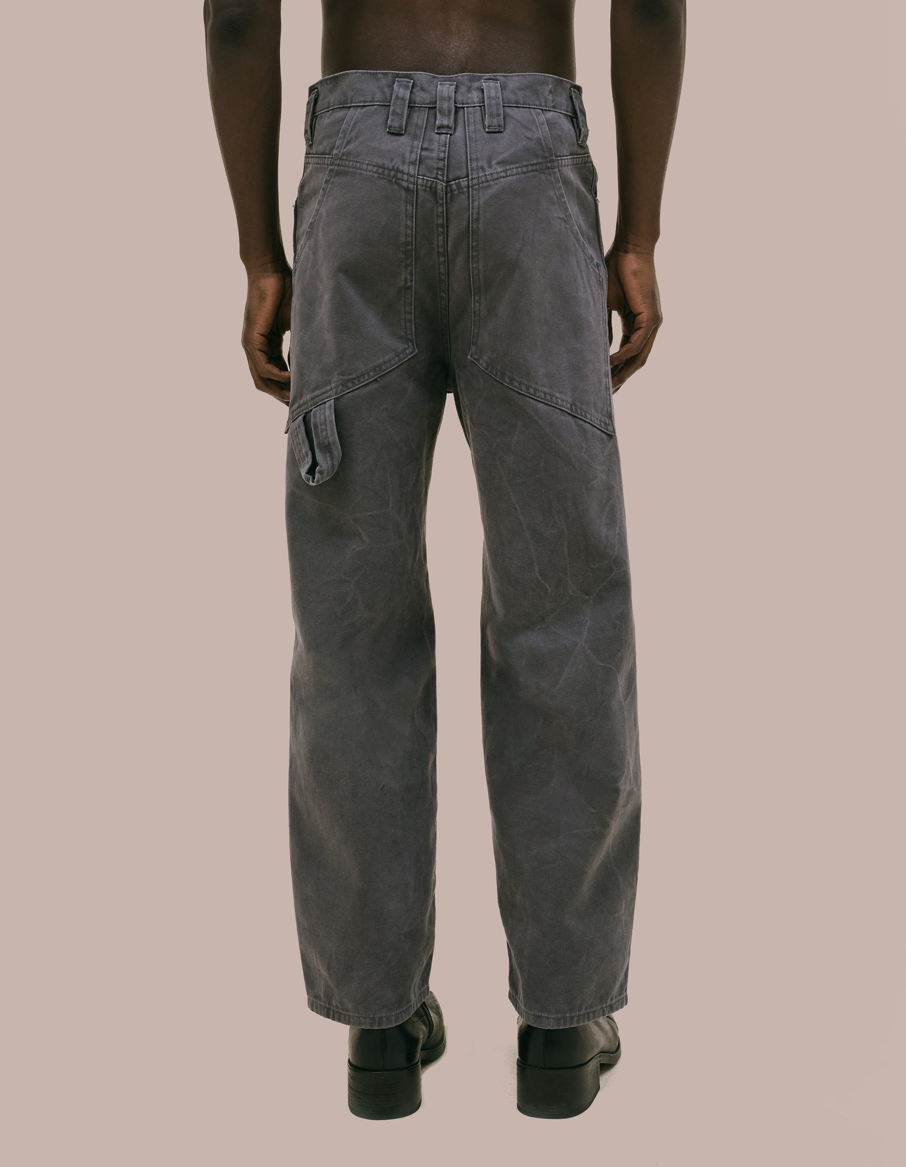DOUBLE KNEE BAGGY JEAN - 4