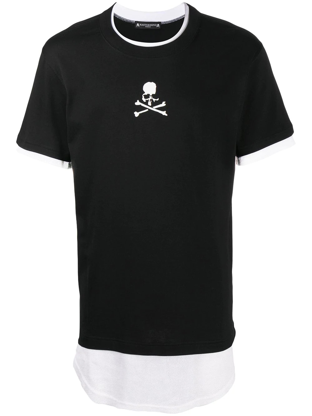 skull-print crew neck T-Shirt  - 1