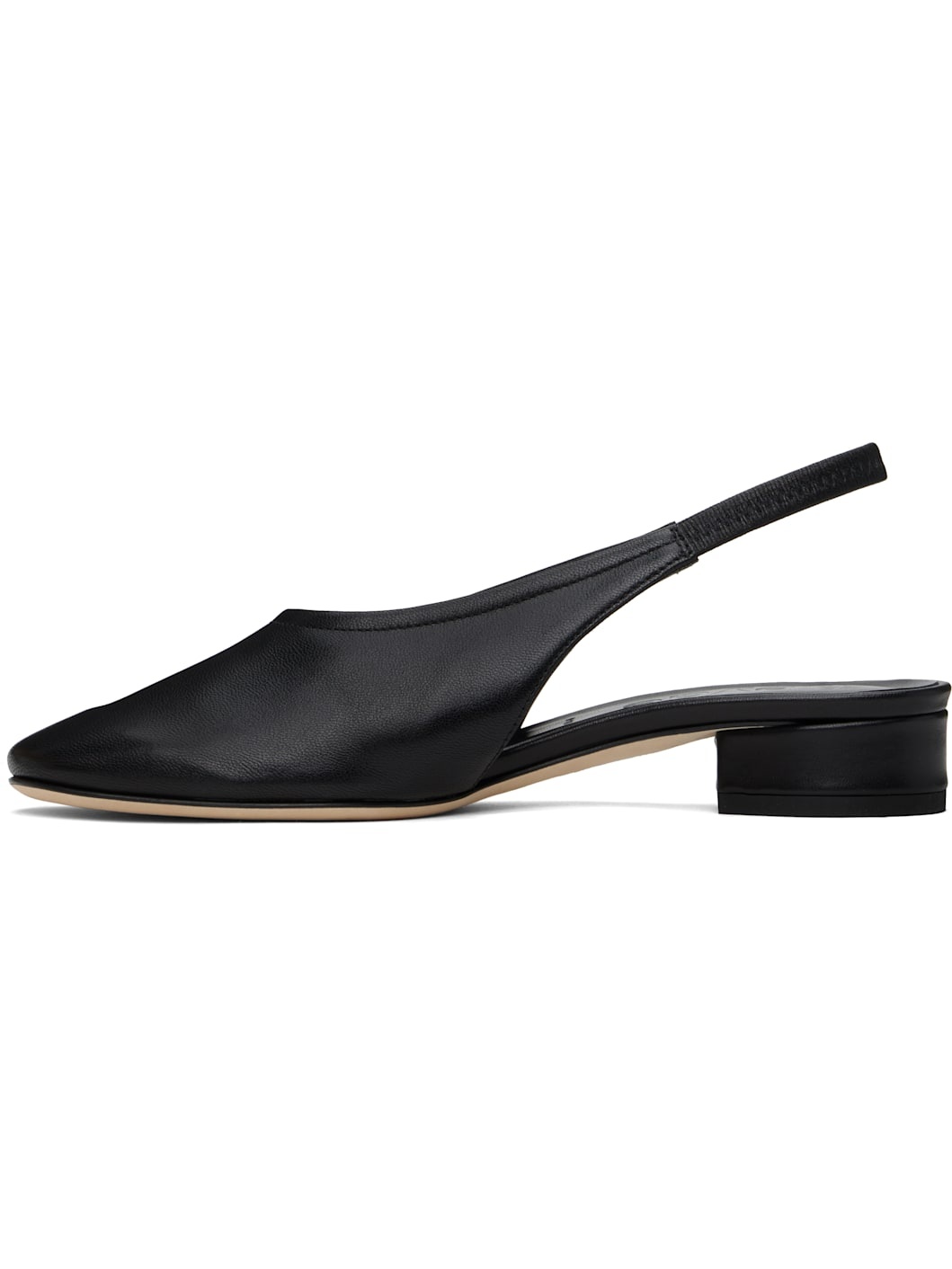 Black Dua Nappa Leather Heels - 3