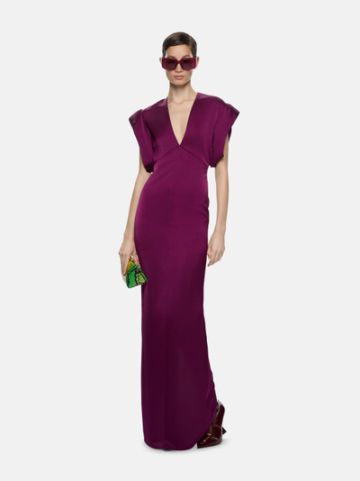 THE ATTICO ''KARA'' BURGUNDY LONG DRESS outlook